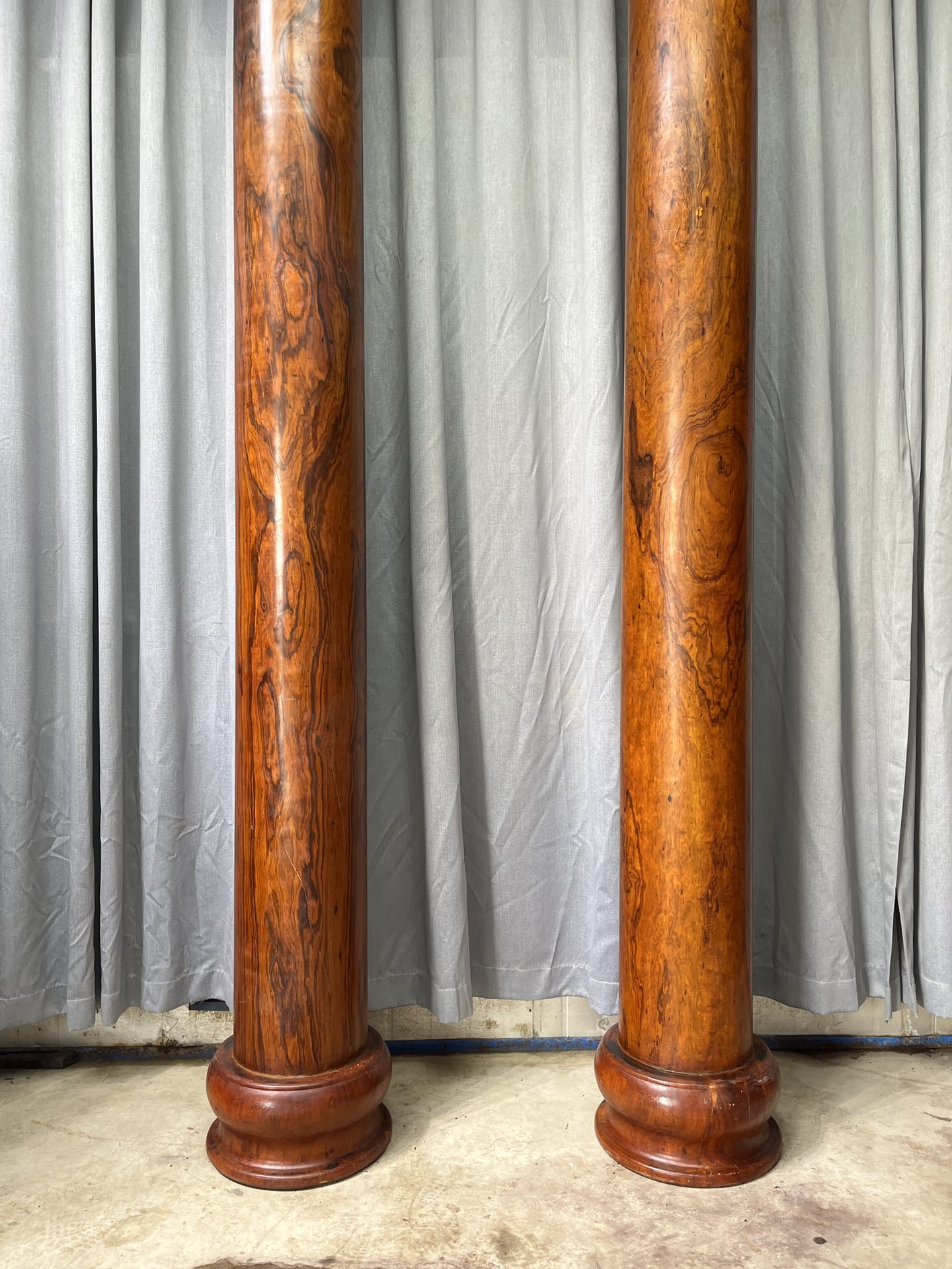 Qing Dynasty Huanghuali wood Hand-carved Feng Shui Pillar