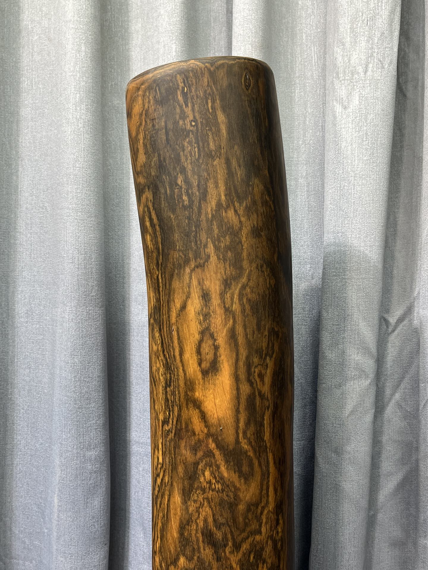 Qing Dynasty Rosewood fully carved relief couplets smooth pillar