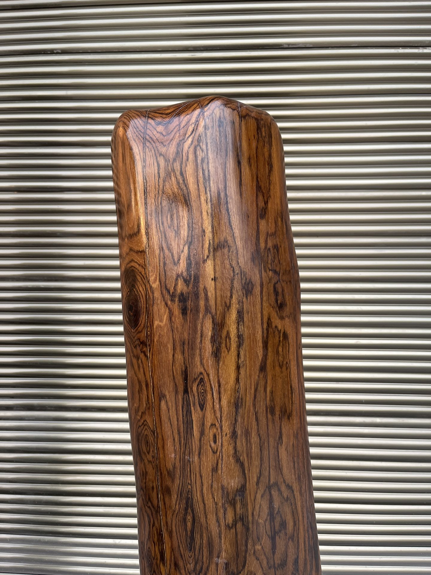 Qing Dynasty rosewood hand-engraved feng shui pillar
