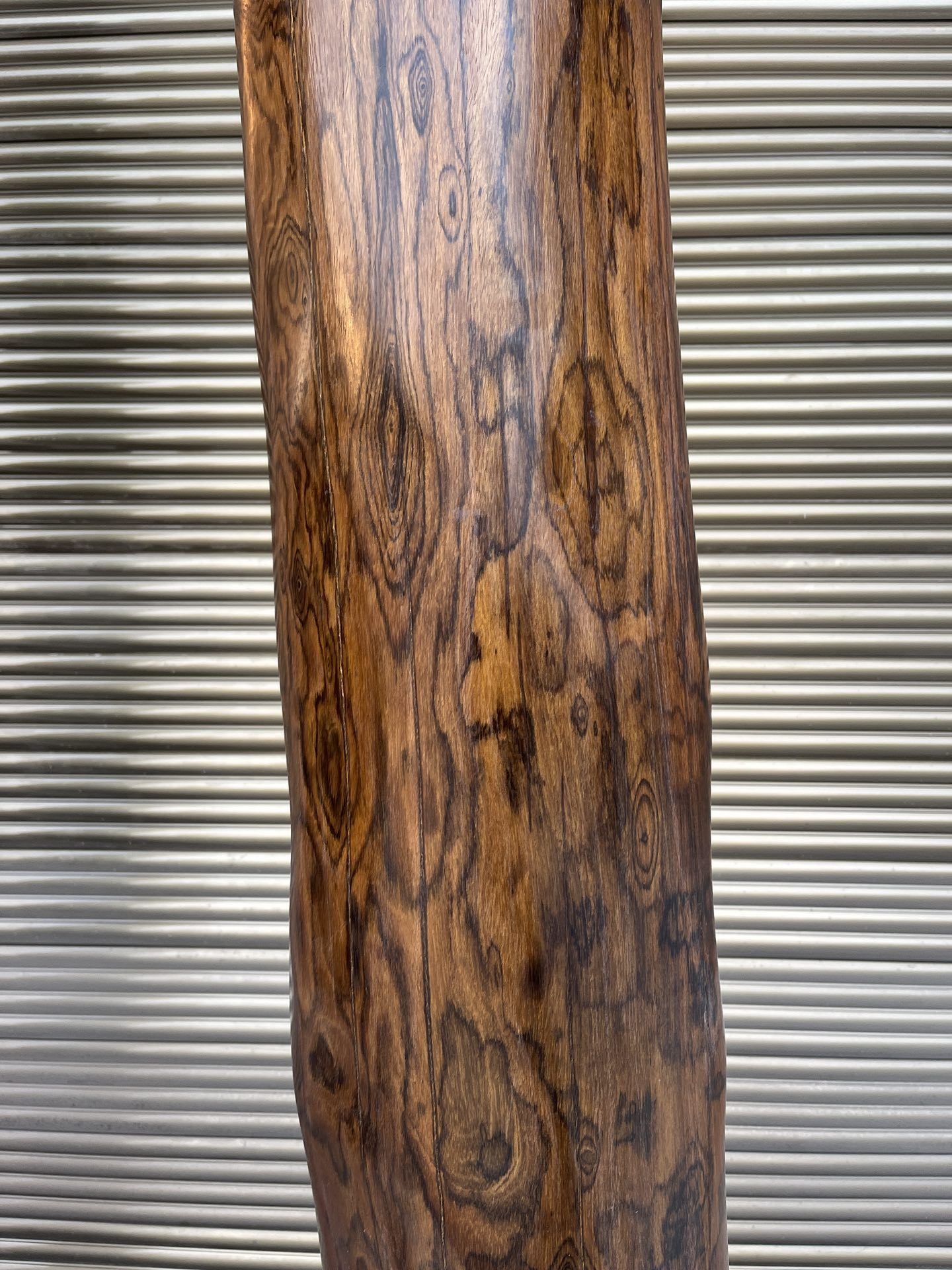 Qing Dynasty rosewood hand-engraved feng shui pillar