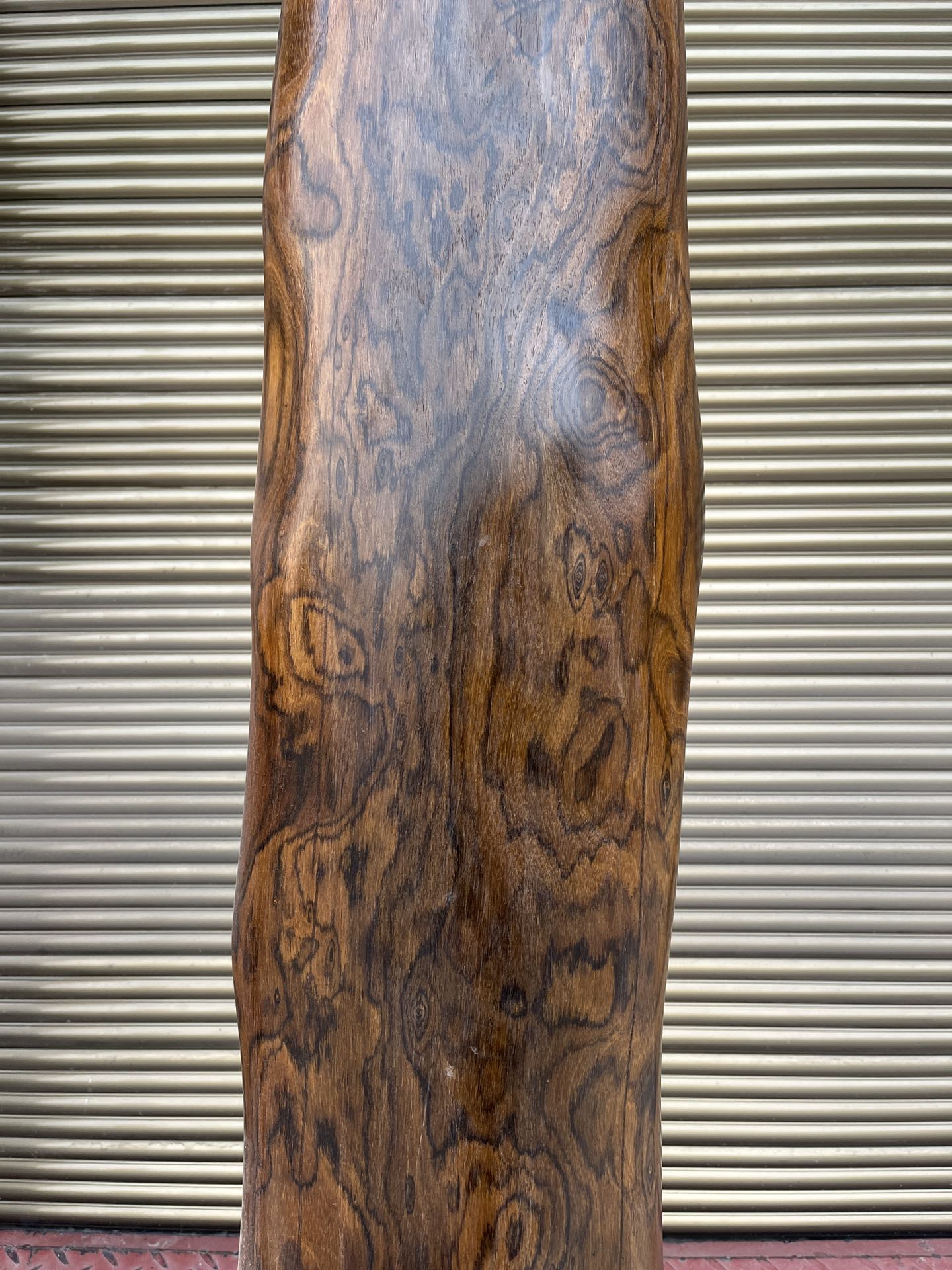 Qing Dynasty rosewood hand-engraved feng shui pillar