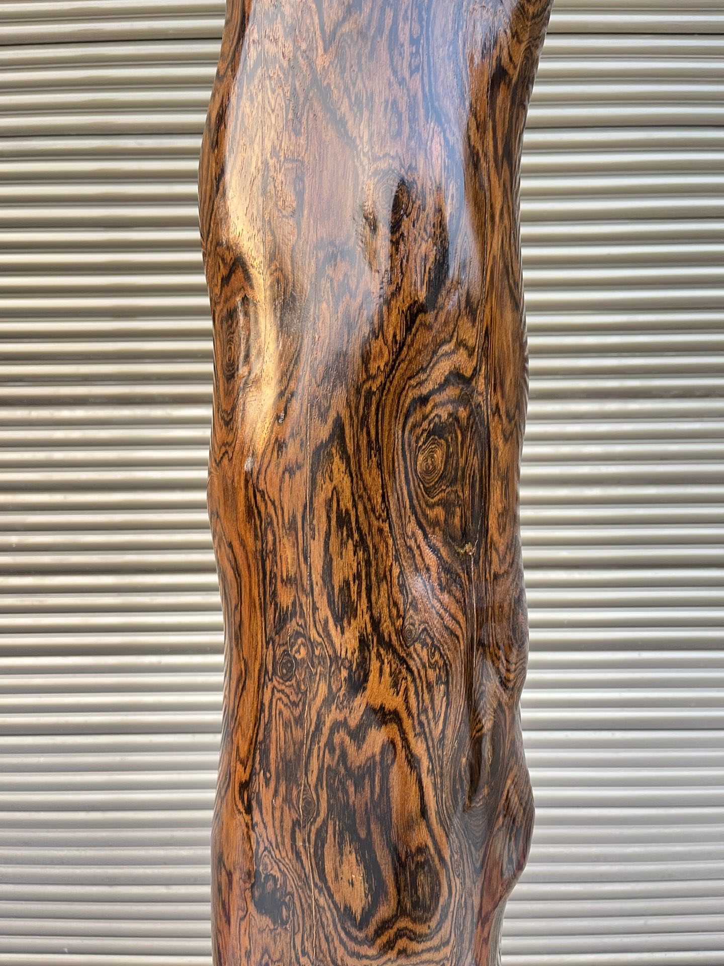 Qing Dynasty rosewood hand-engraved feng shui pillar