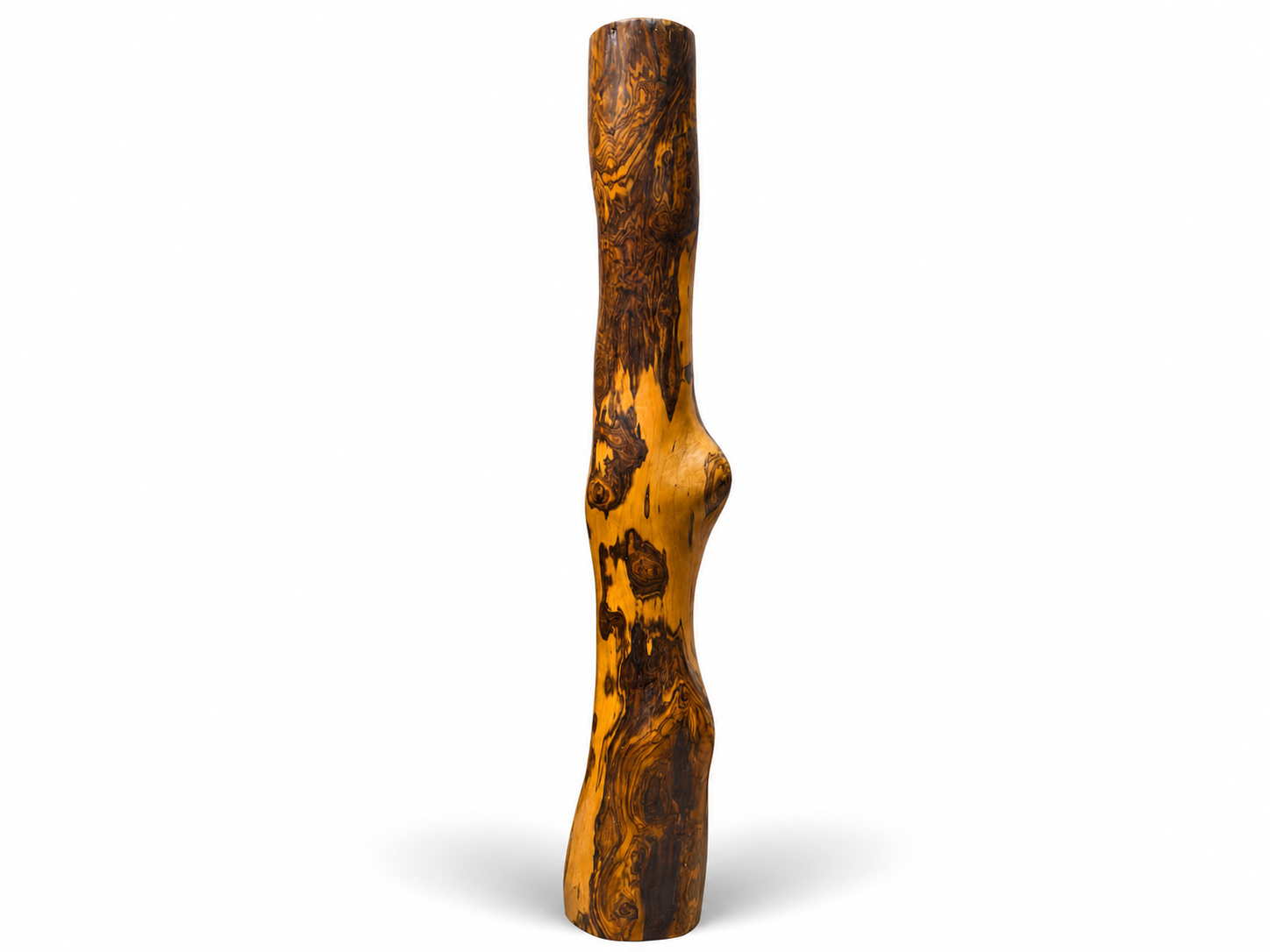 Qing Dynasty Rosewood hand-engraved feng shui pillar