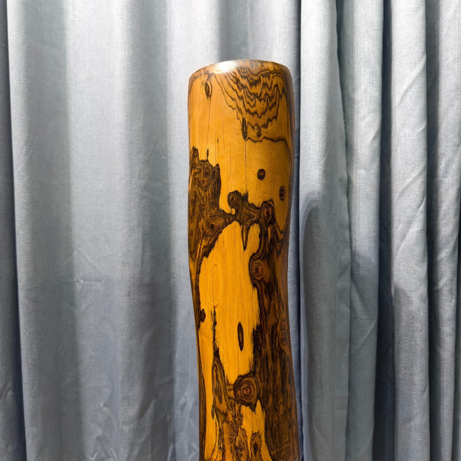 Qing Dynasty Rosewood hand-engraved feng shui pillar