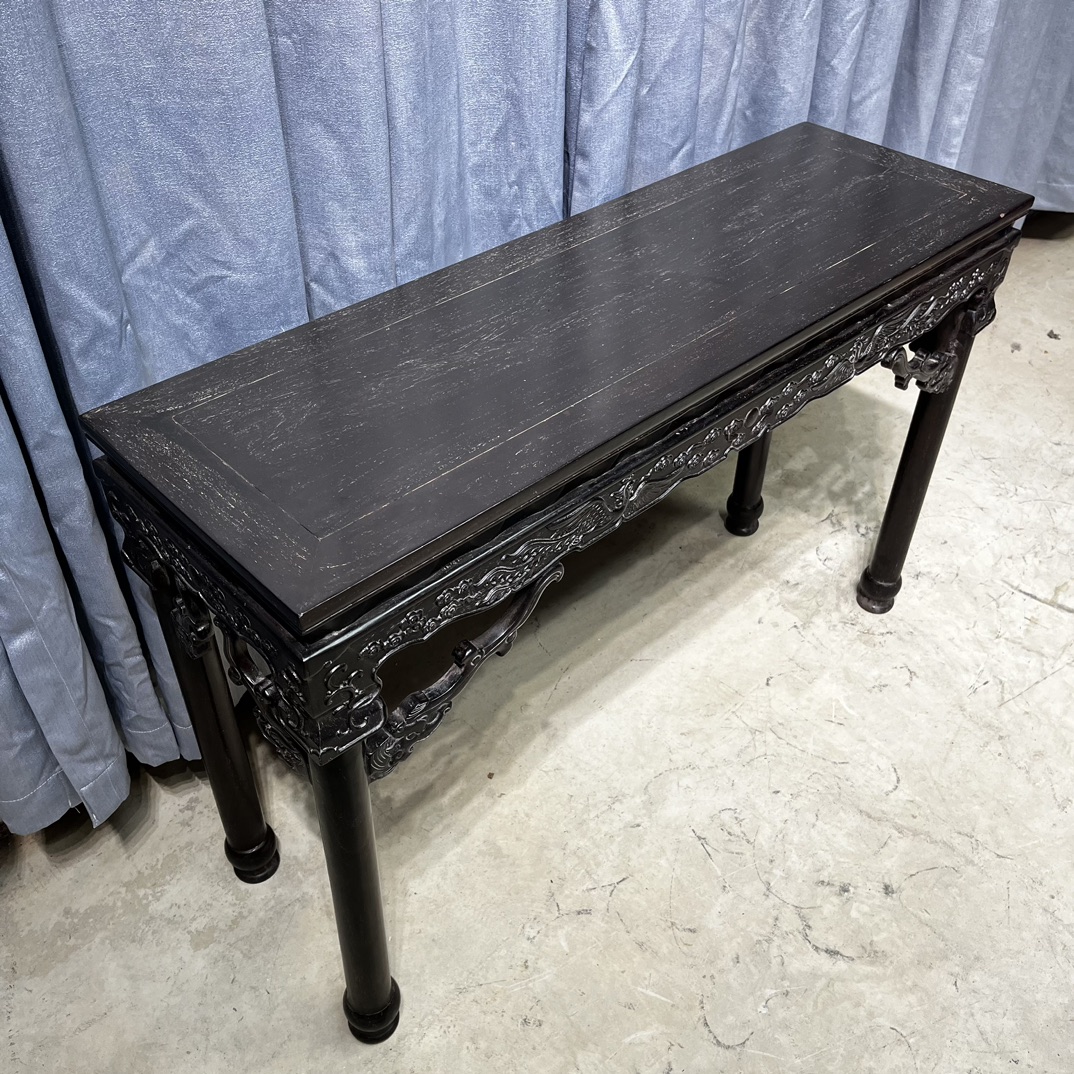 Qing Dynasty Sandalwood bird and cloud pattern Pingtou smooth Tables