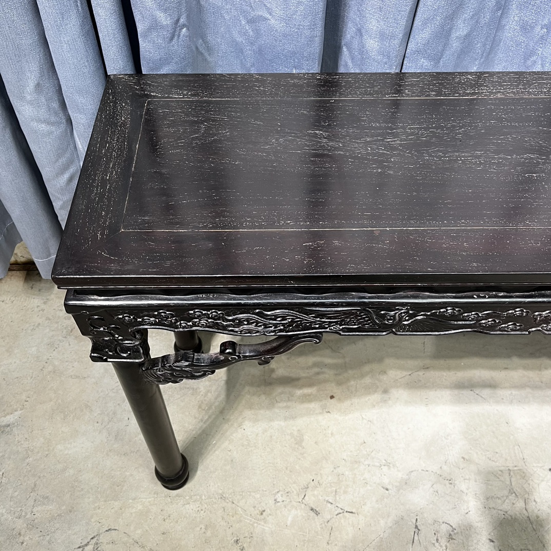 Qing Dynasty Sandalwood bird and cloud pattern Pingtou smooth Tables