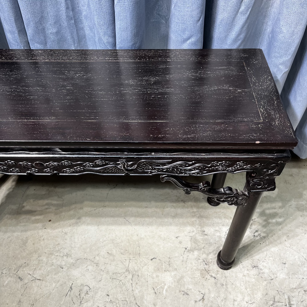 Qing Dynasty Sandalwood bird and cloud pattern Pingtou smooth Tables