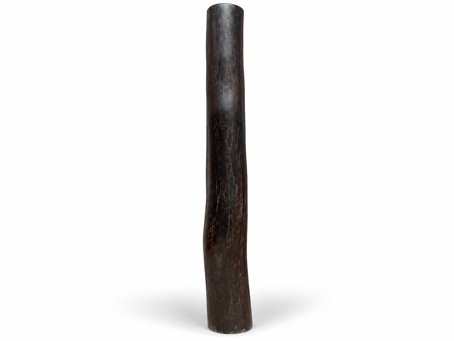 Qing Dynasty Red Sandalwood hand-carved gold fonts smooth polished pillars