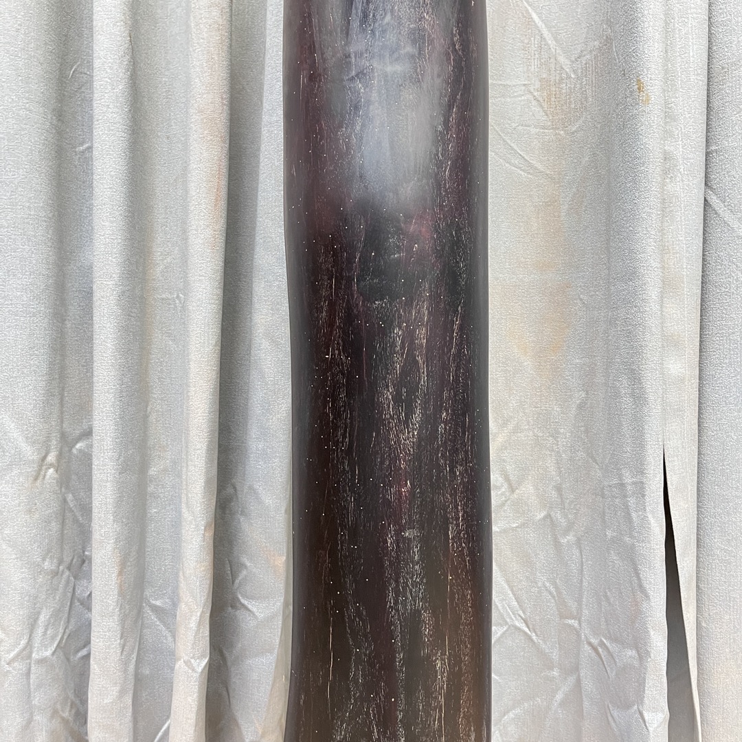 Qing Dynasty Red Sandalwood hand-carved gold fonts smooth polished pillars