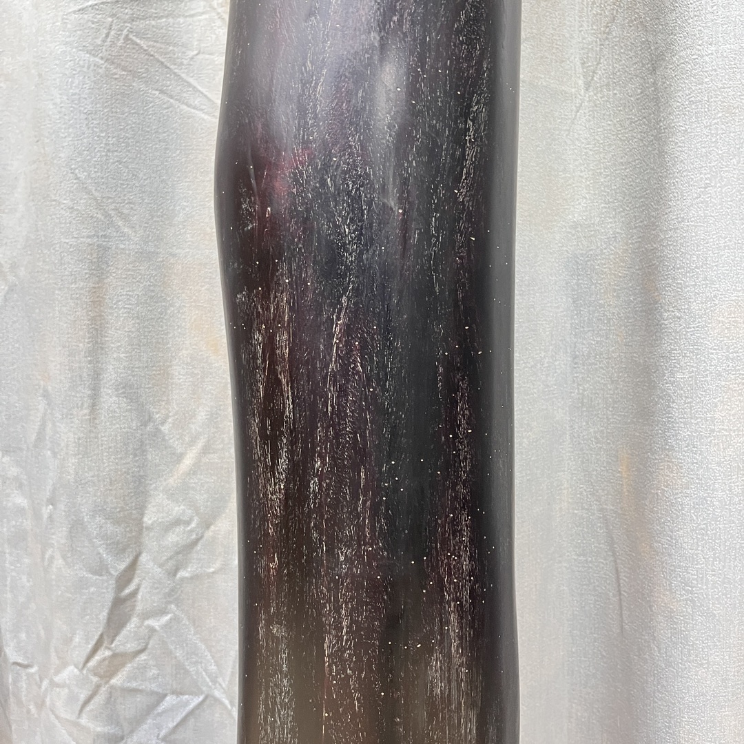 Qing Dynasty Red Sandalwood hand-carved gold fonts smooth polished pillars