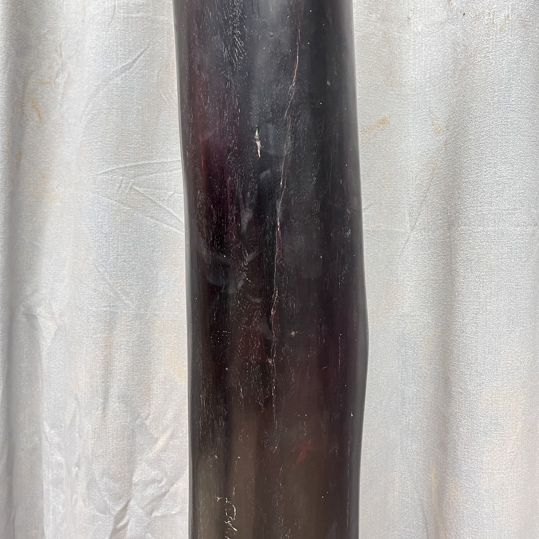 Qing Dynasty Red Sandalwood hand-carved gold fonts smooth polished pillars