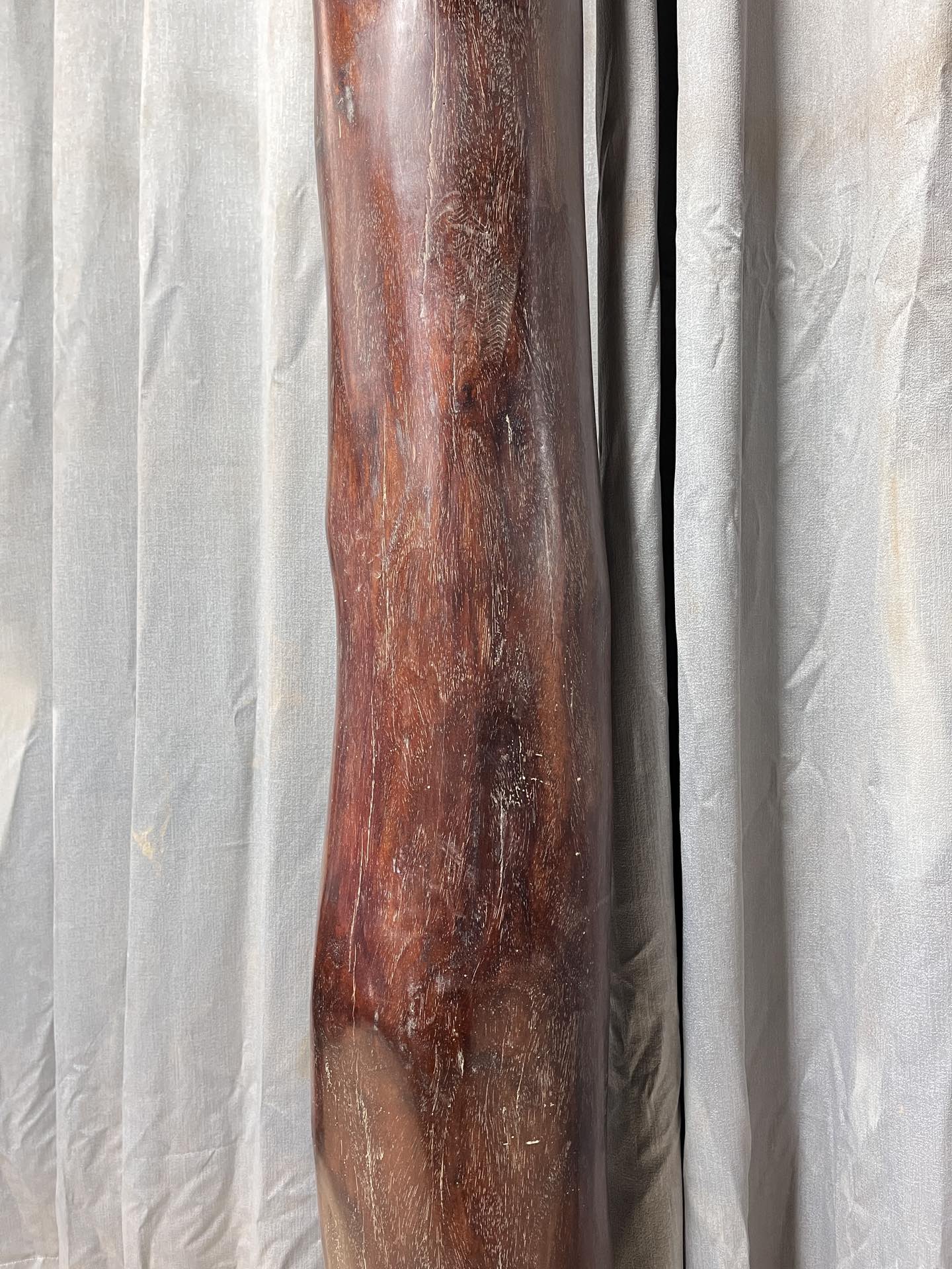 Qing Dynasty Red Sandalwood hand-carved smooth polished pillars
