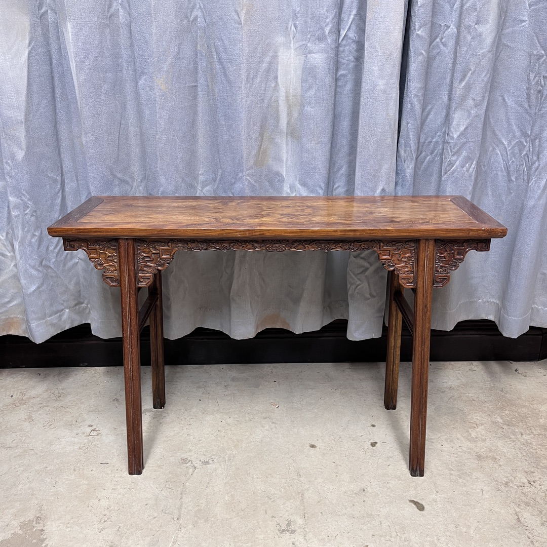 Qing Dynasty Huanghuali wood cloud pattern strips smooth Tables