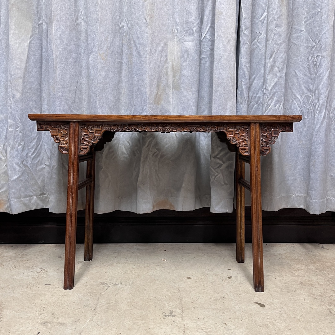 Qing Dynasty Huanghuali wood cloud pattern strips smooth Tables
