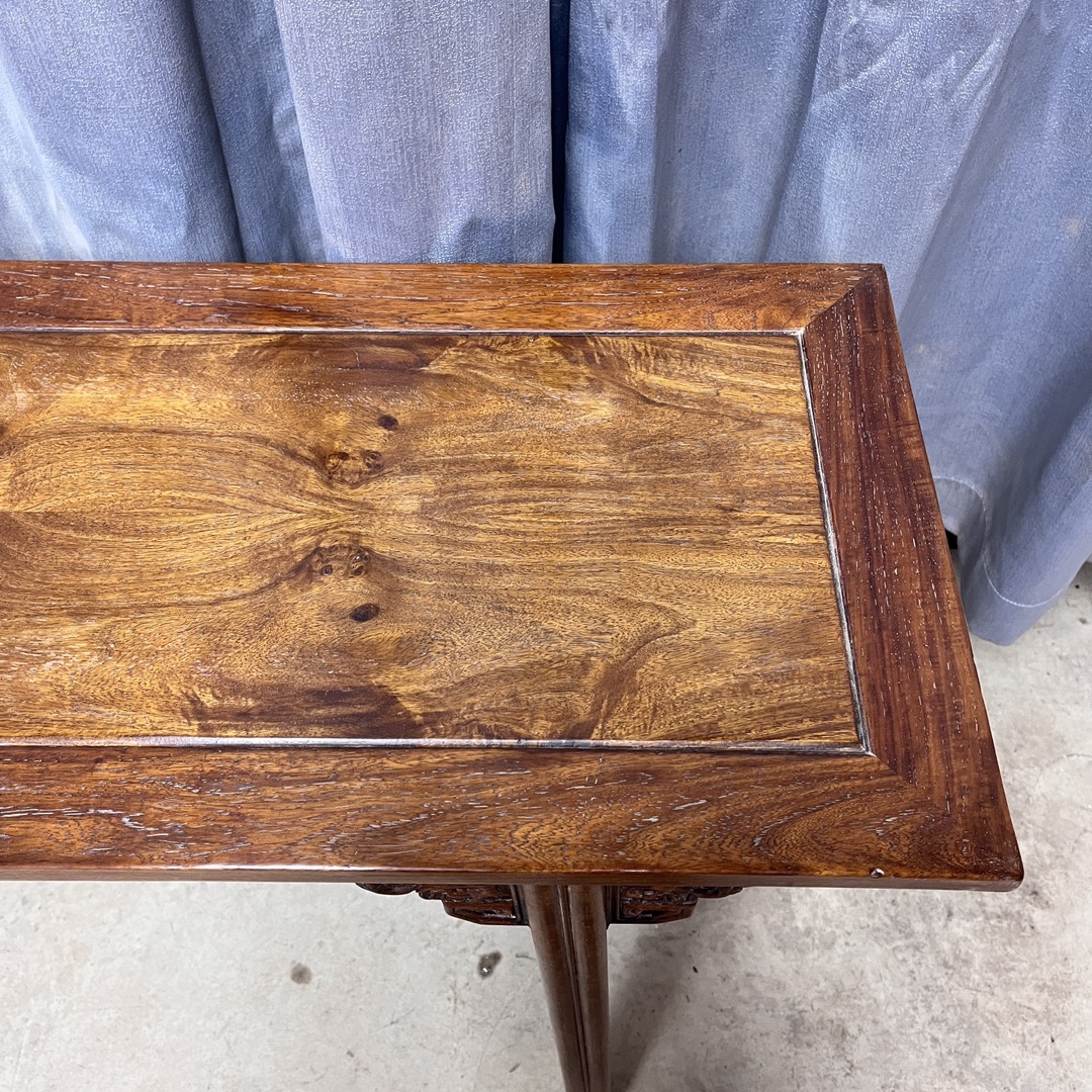 Qing Dynasty Huanghuali wood cloud pattern strips smooth Tables