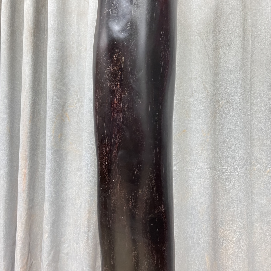 Qing Dynasty Red Sandalwood hand-carved smooth polished pillars