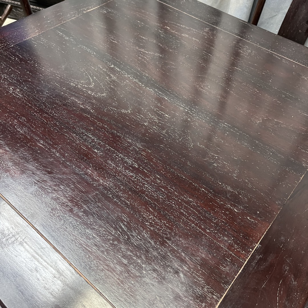 Qing Dynasty Rosewood full of gold stars and grain smooth polishing Five-piece Tables and chair set