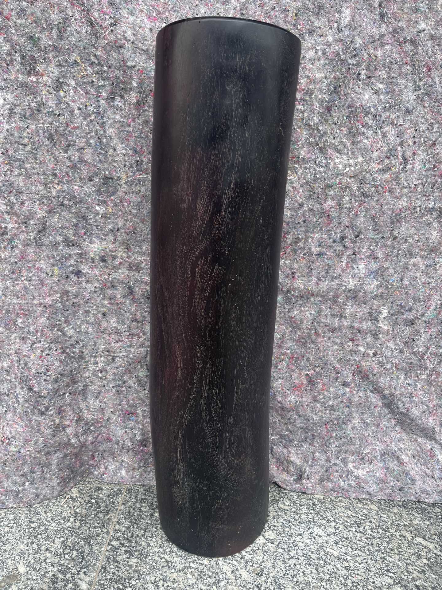 Qing Dynasty zitan wood hand-carved smooth polished pillars