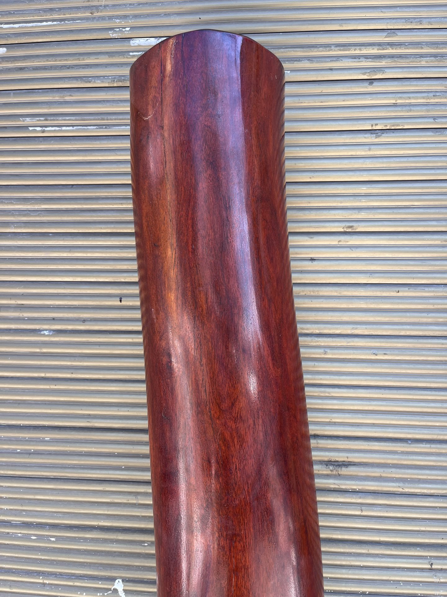 Qing Dynasty Mahogany wood hand-carved feng shui pillar