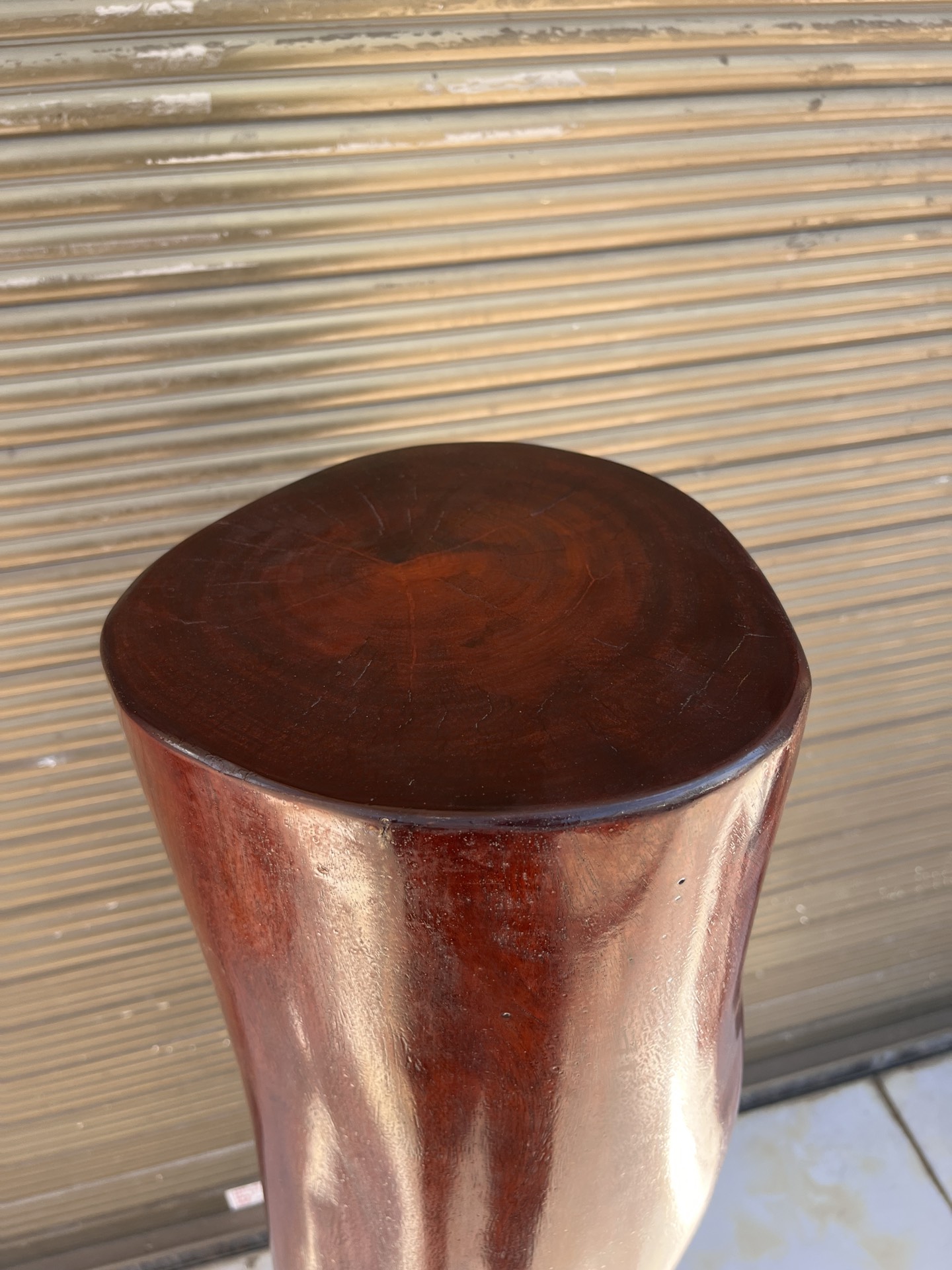 Qing Dynasty Mahogany wood hand-carved feng shui pillar