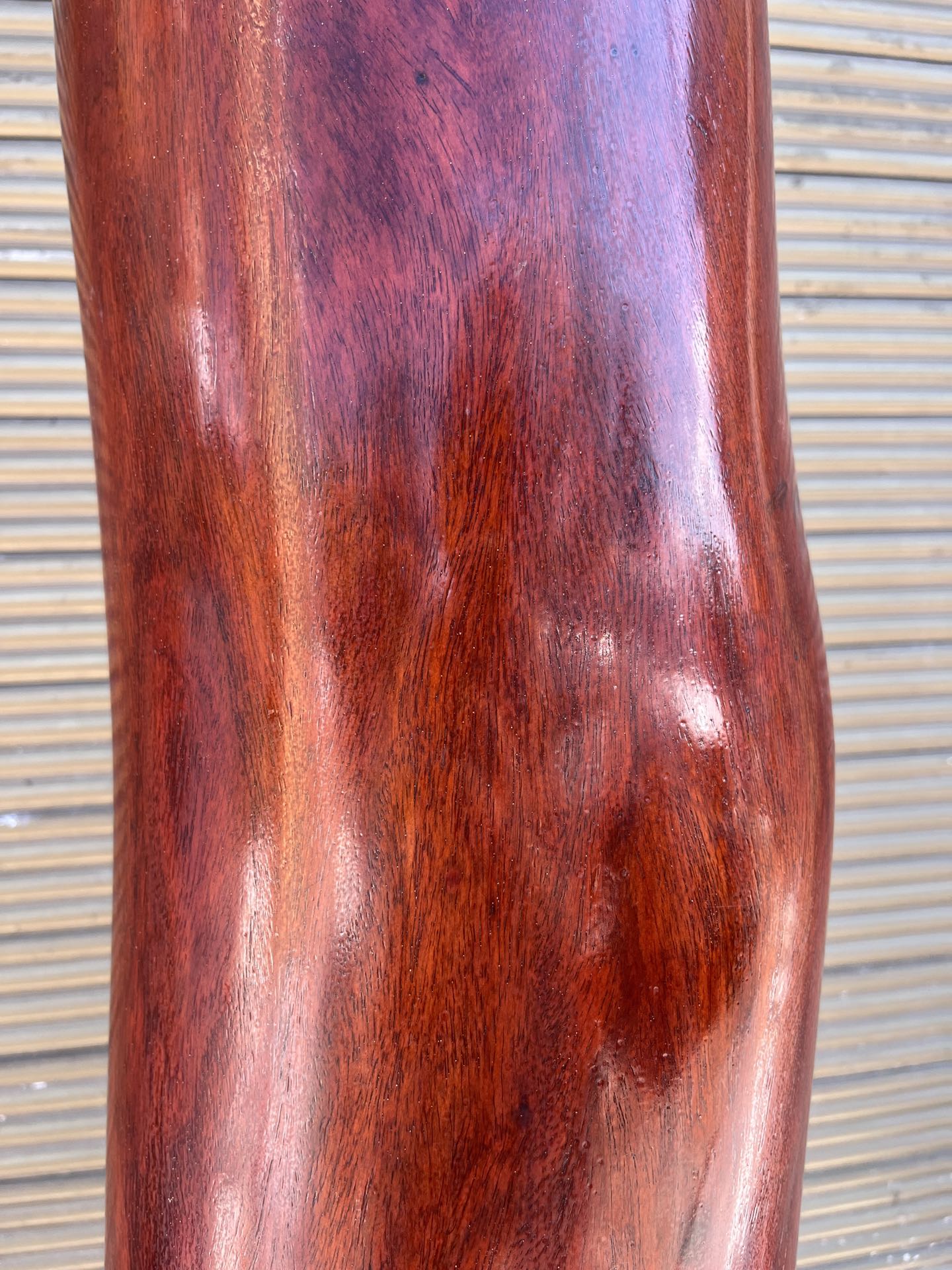 Qing Dynasty Mahogany wood hand-carved feng shui pillar