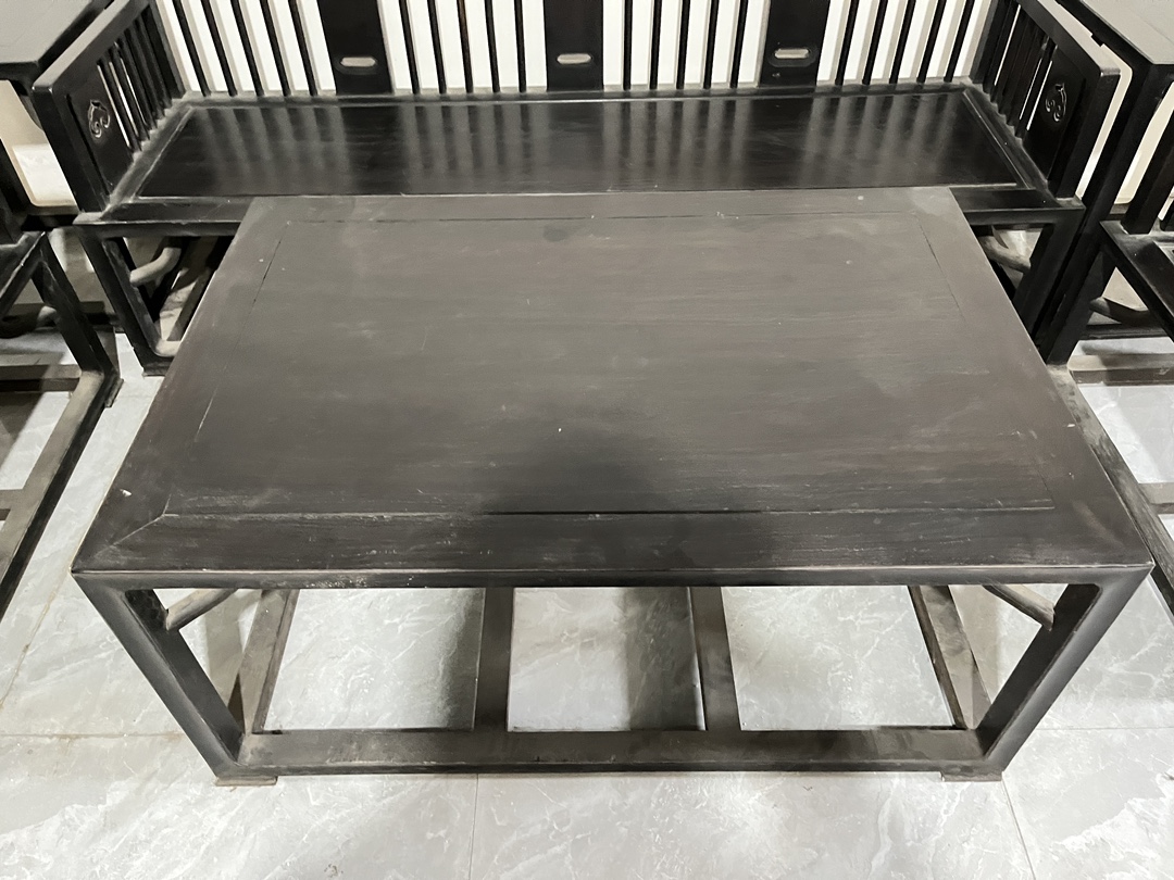 Qing Dynasty Rosewood smooth polishing Six-piece Tables and chair set